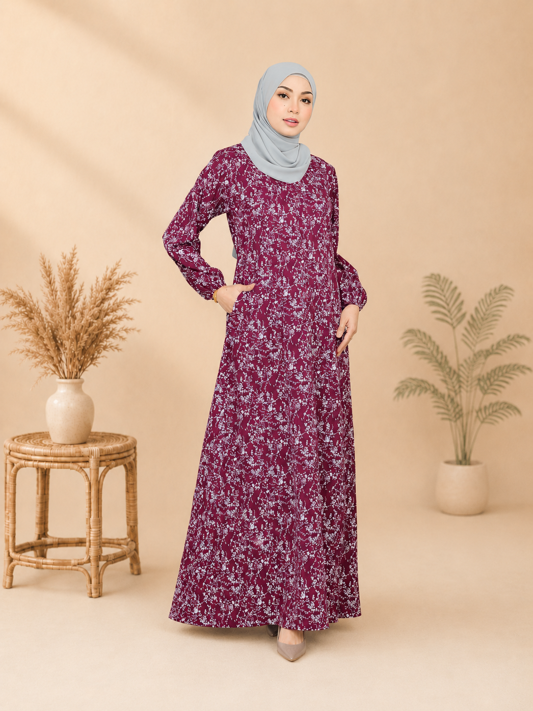 Jubah Dress Aryana Ironless