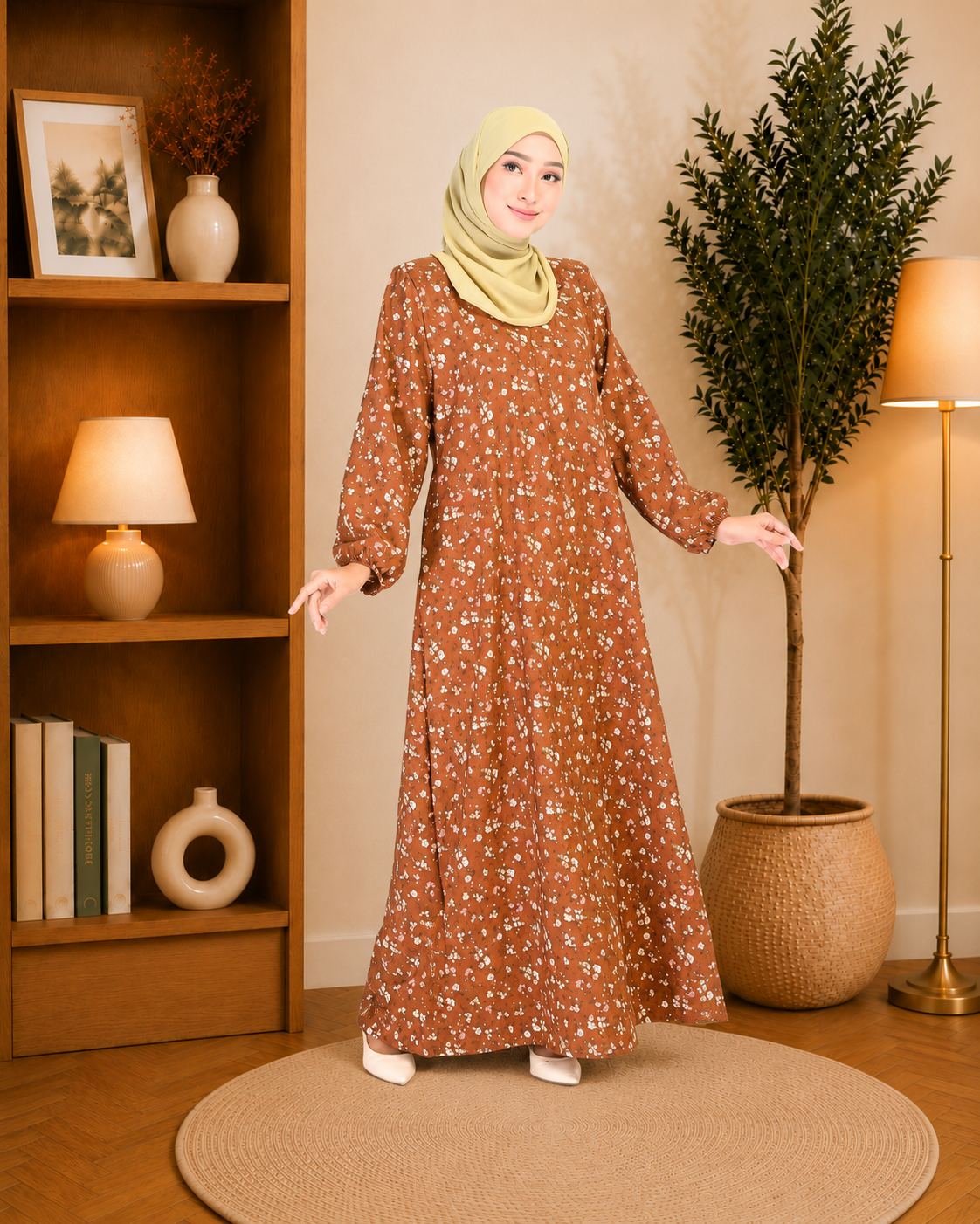 Jubah Dress Leesa Floral